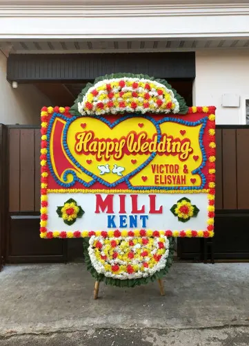 Papan Bunga Pernikahan mandalajati